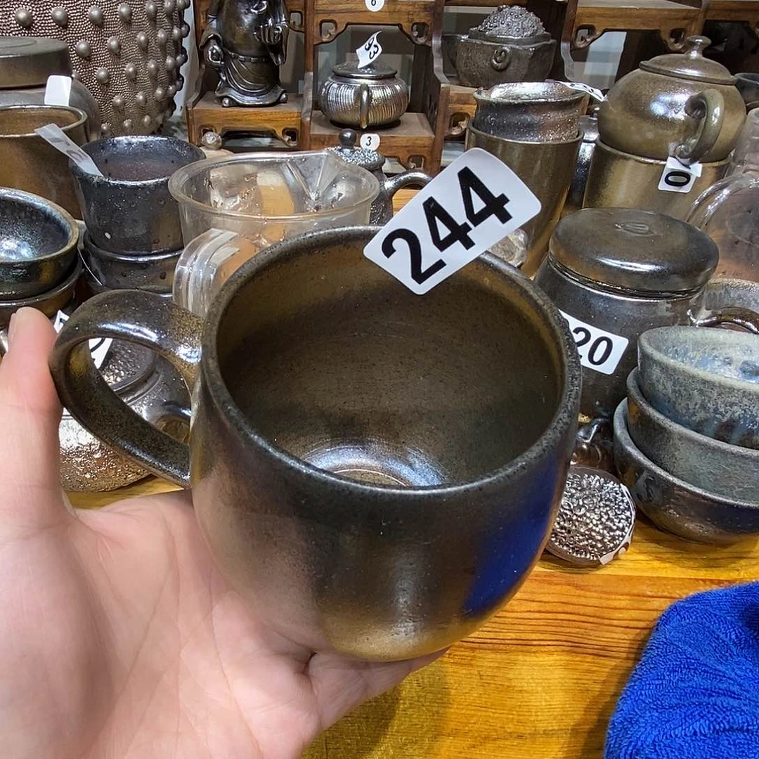 高温柴烧陶泥马克杯