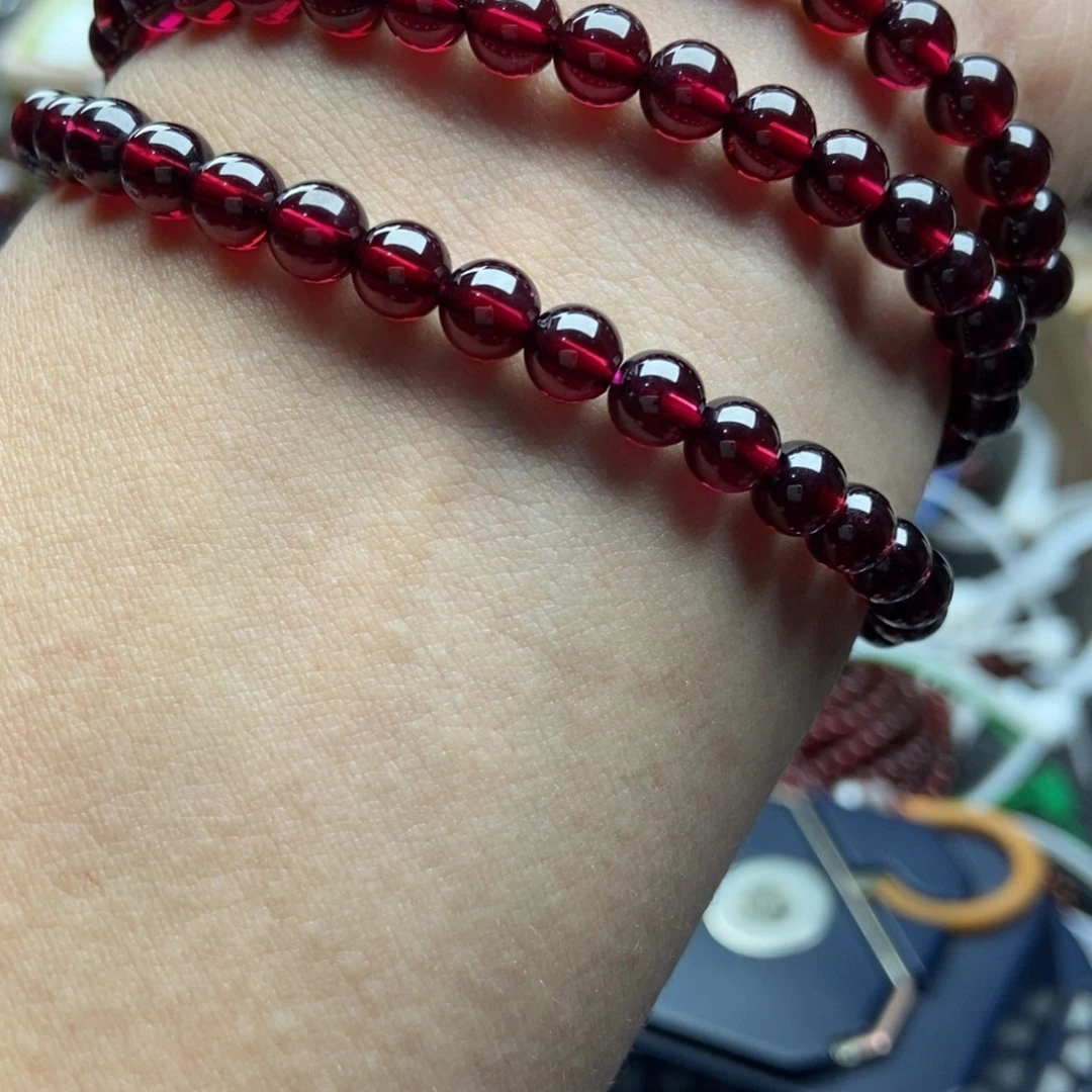 手串石榴石未镶嵌5.8