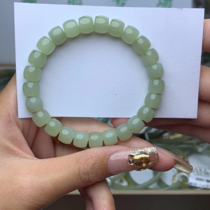 和田玉手镯未镶嵌冰*子