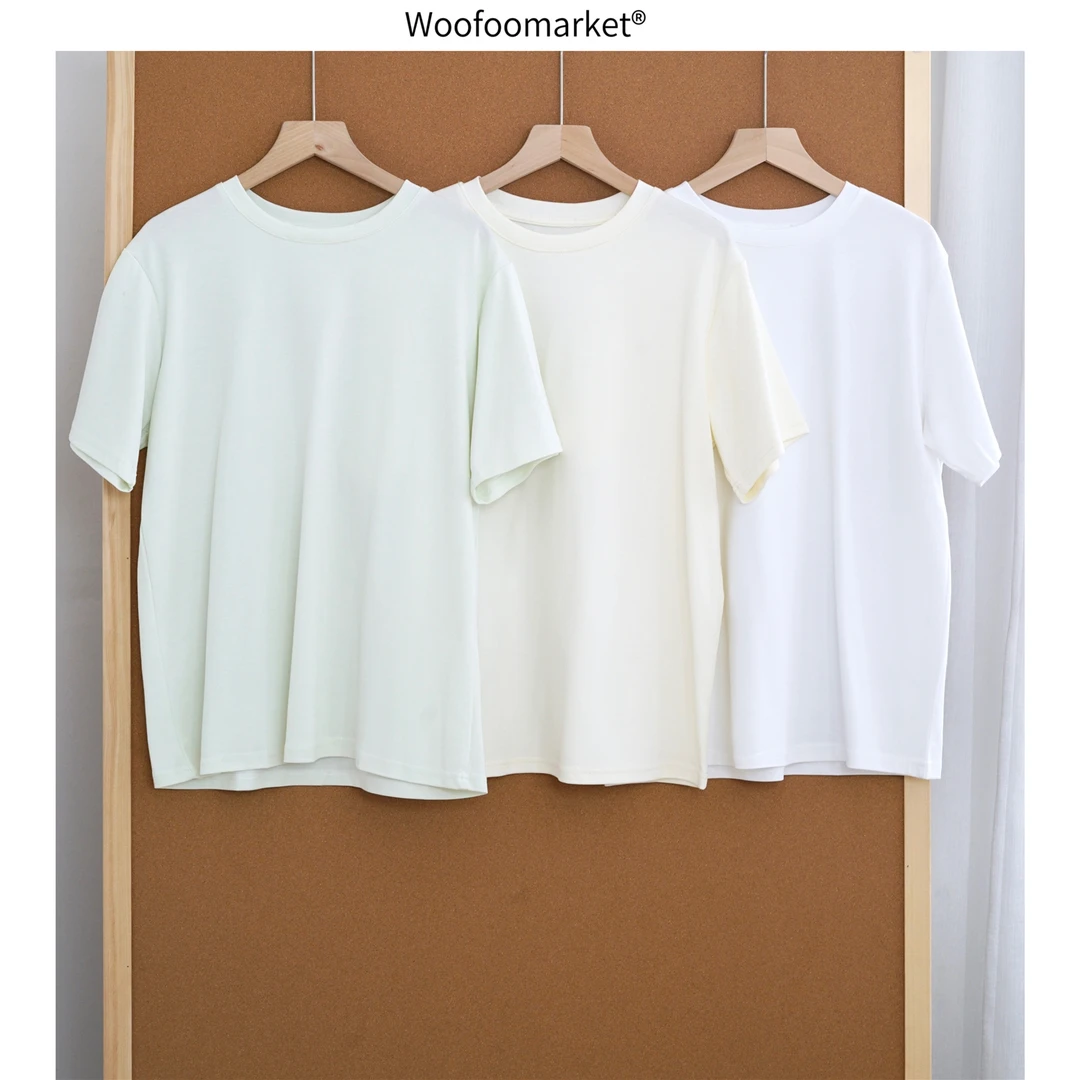 【海街日集】软弹面料！圆领短袖T恤女春夏 TX146