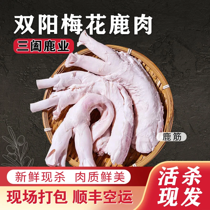 【鲜鹿筋】梅花鹿肉新鲜鹿筋 泡酒 煲汤 吉林鹿乡 当天屠宰顺丰空运