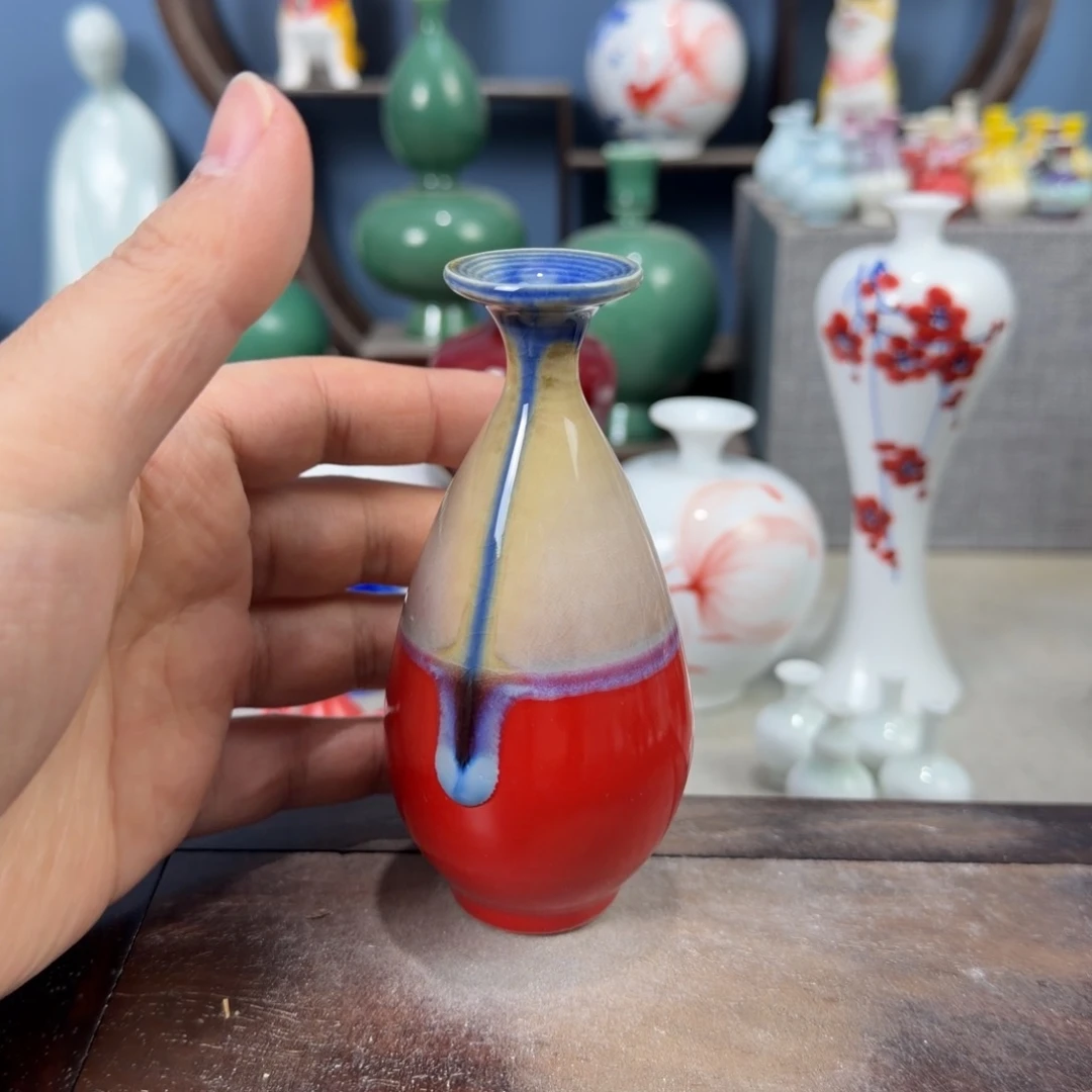 陶瓷手工小花器摆件