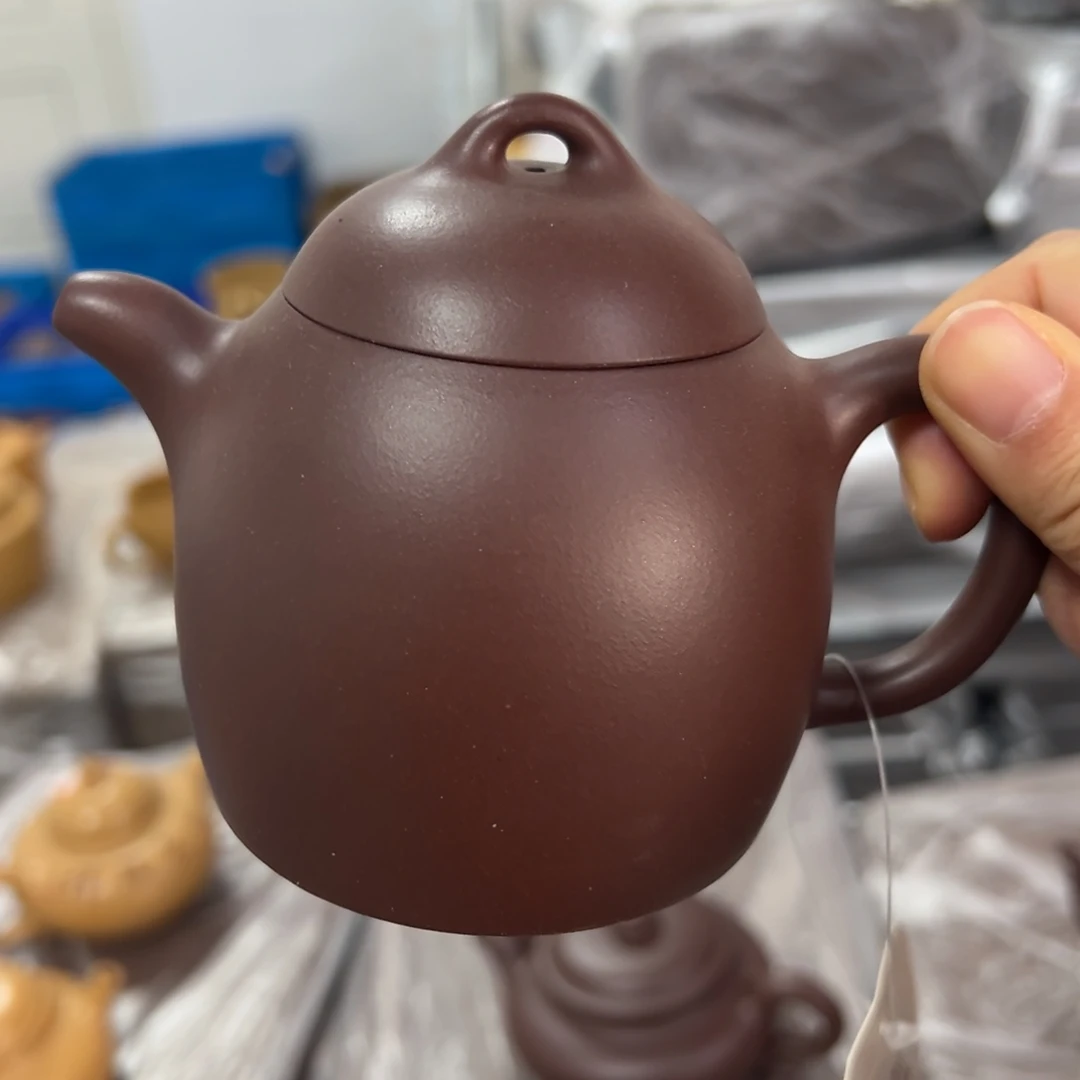 紫砂茶壶黄龙山原矿紫泥260