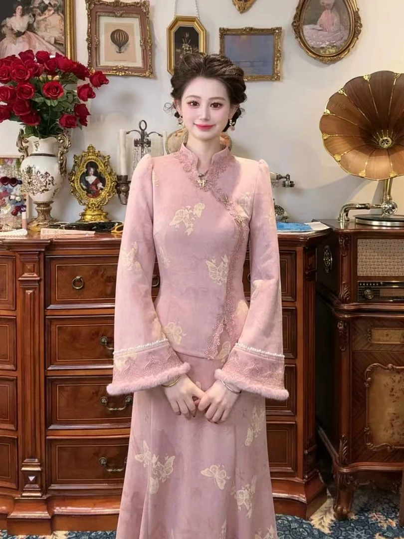 新中式套装女春2025新款爆款高级感秋日巨好看的两件套