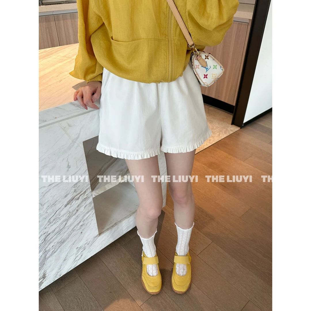 【LIUYI】花边短裤~夏季花边灯笼短裤54086
