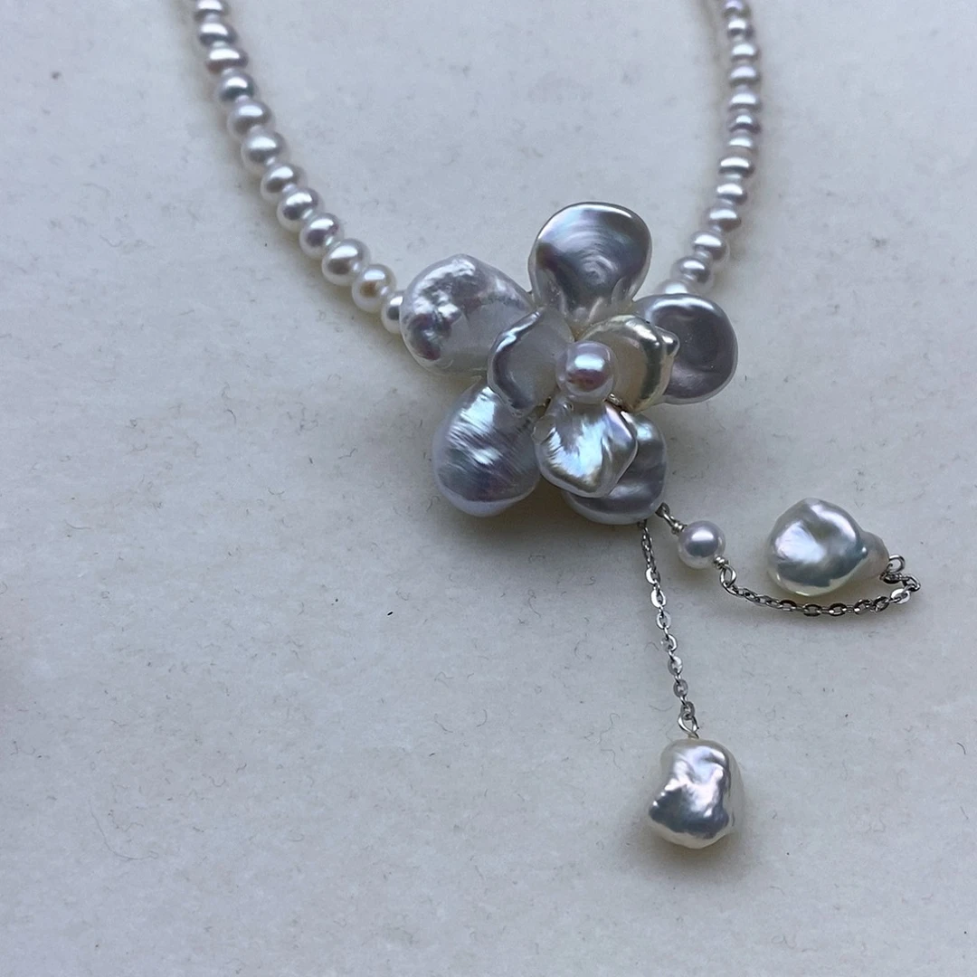 合金淡水珍珠项链苏****记