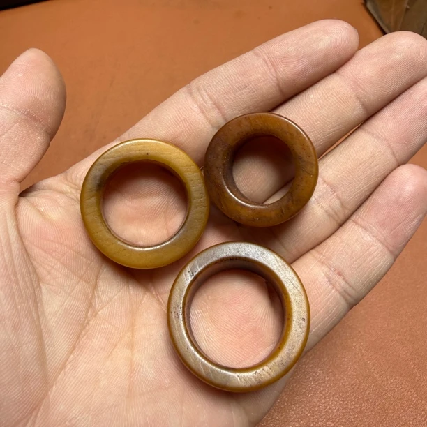 天然牛骨戒指跑环拍一发一102