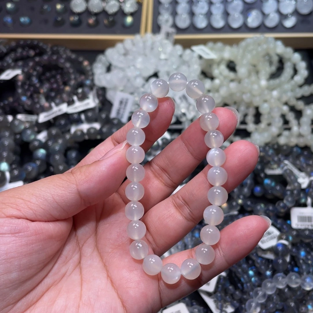 月光石手链未镶嵌*️**白月光手链7.5mm