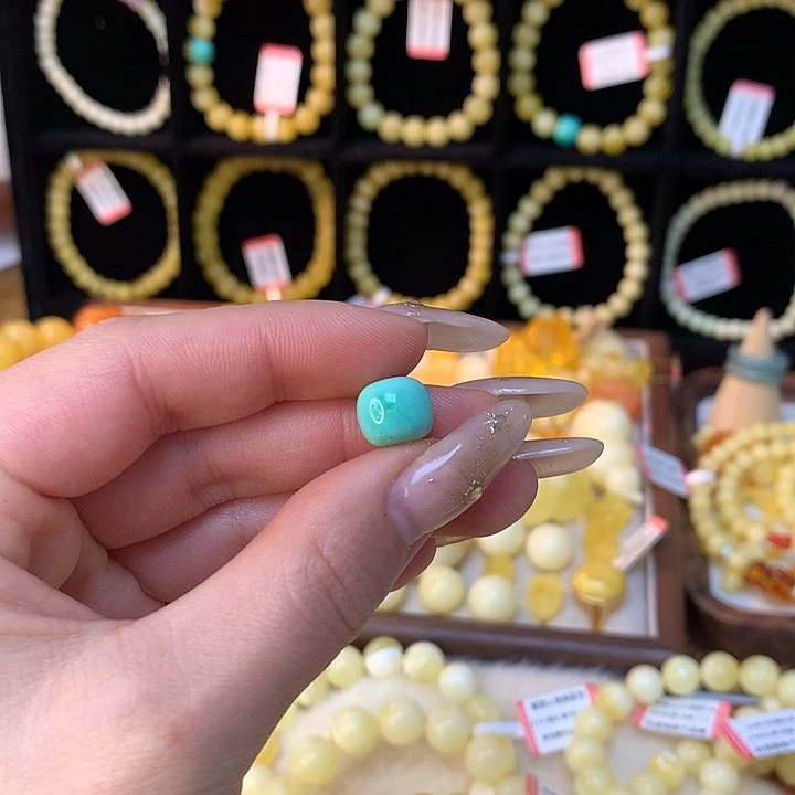 琥珀手链未镶嵌小**尼蜜蜡老型单个