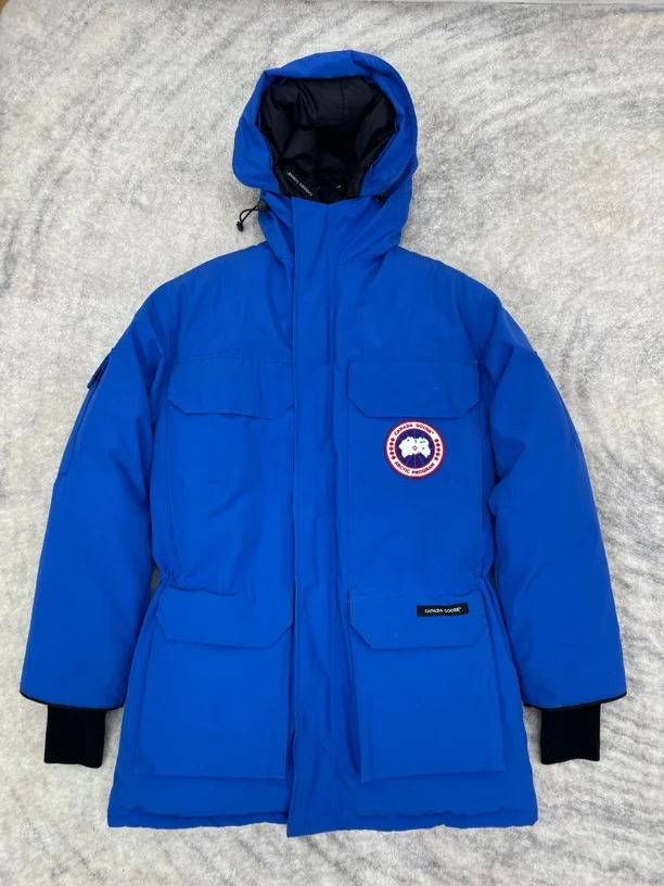 99新 CANADA GOOSE xs码 Canada goose蓝色远征羽绒服-50284