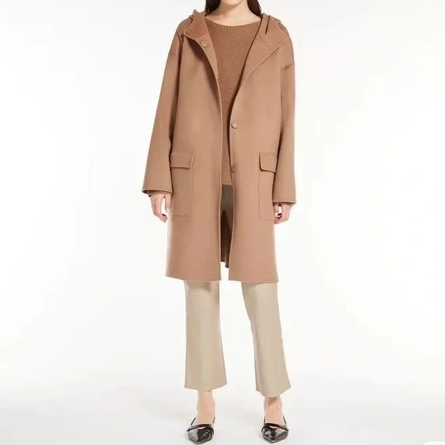 99新 MaxMara A1286/99新 MaxMara驼色大衣/40码