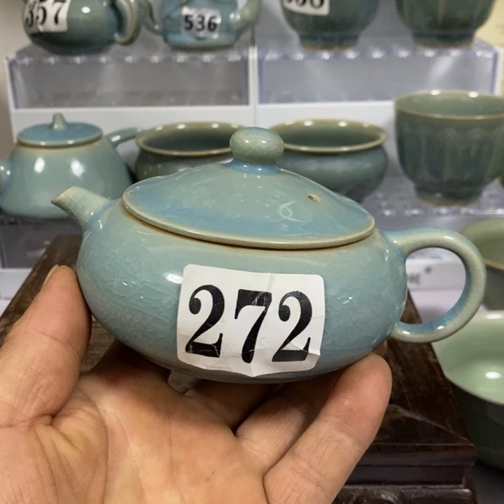 快***9壶瓷-级品原矿釉原产地汝瓷