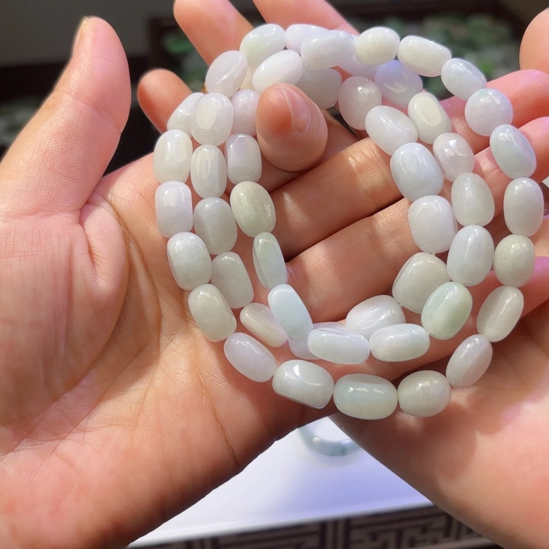 翡翠未镶嵌颈饰天然缅甸翡翠A货项链