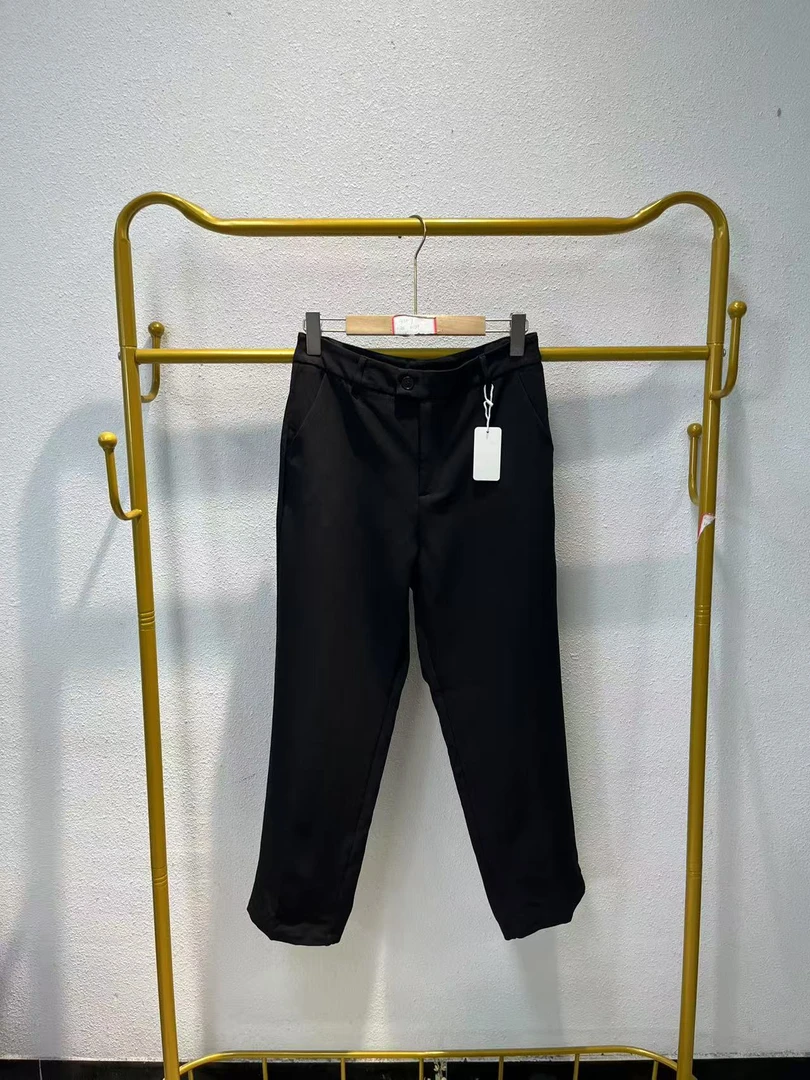 唯琳剪标   3仓P1-7-2168款   黑色九分裤休闲直筒