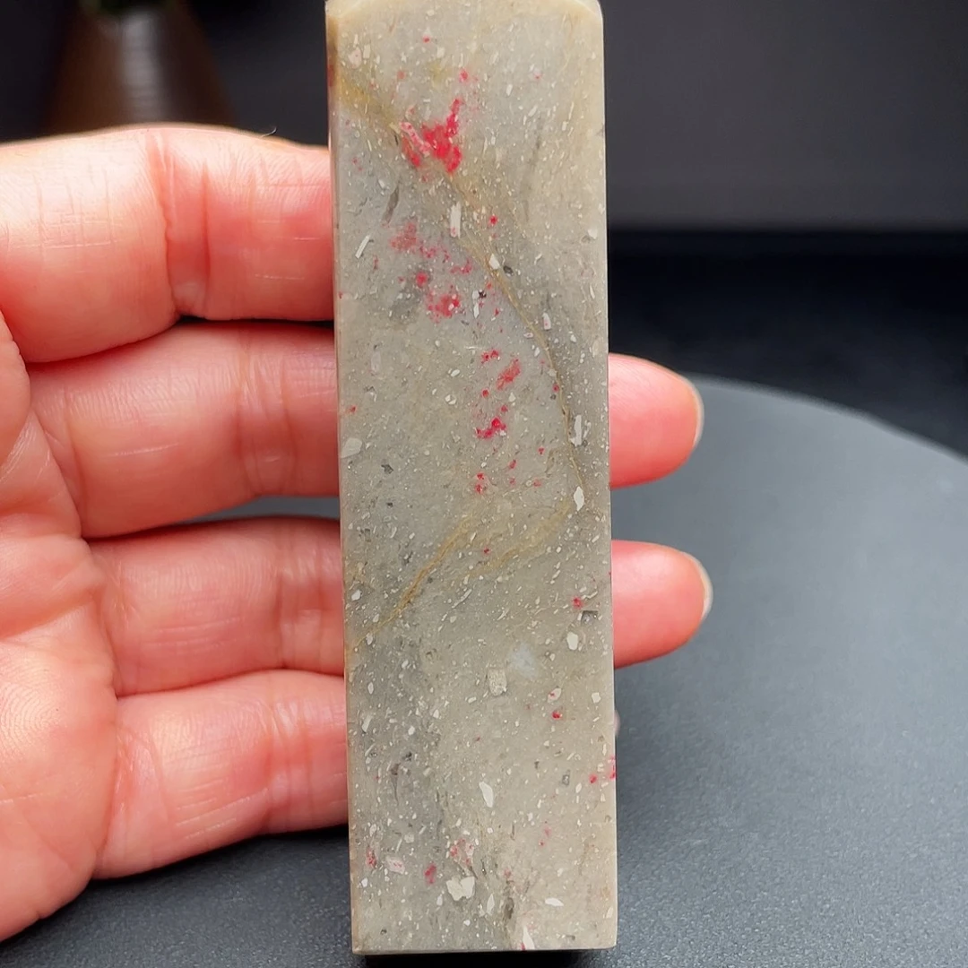 @***@昌化鸡血石昌化鸡血石手把件印章