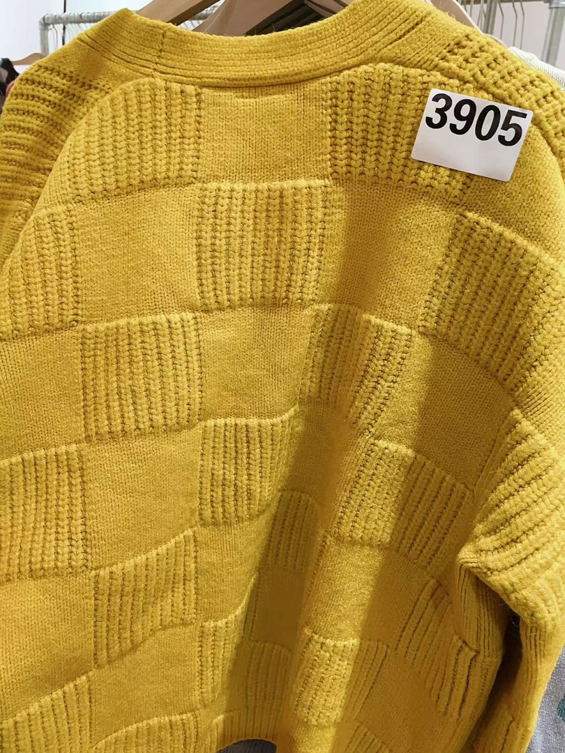 董姐女装毛衣样板毛衣春秋款提花百搭针织打底衫