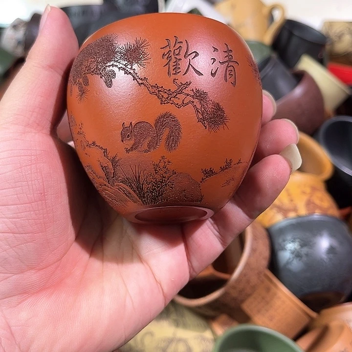 茶杯紫砂全手工紫砂主人杯