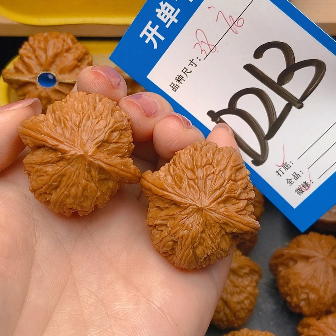 桃核吊坠核桃磨盘狮子头