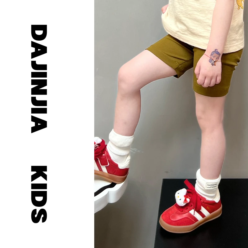 大金定制新款夏季弹力棉三分咸菜绿洋气时髦中裤