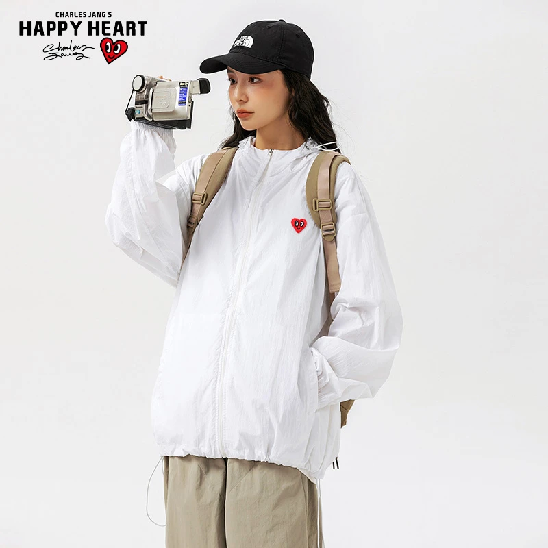 查尔斯桃心 防晒衣UPF50+男女同款薄款冰丝速干夏天外套户外