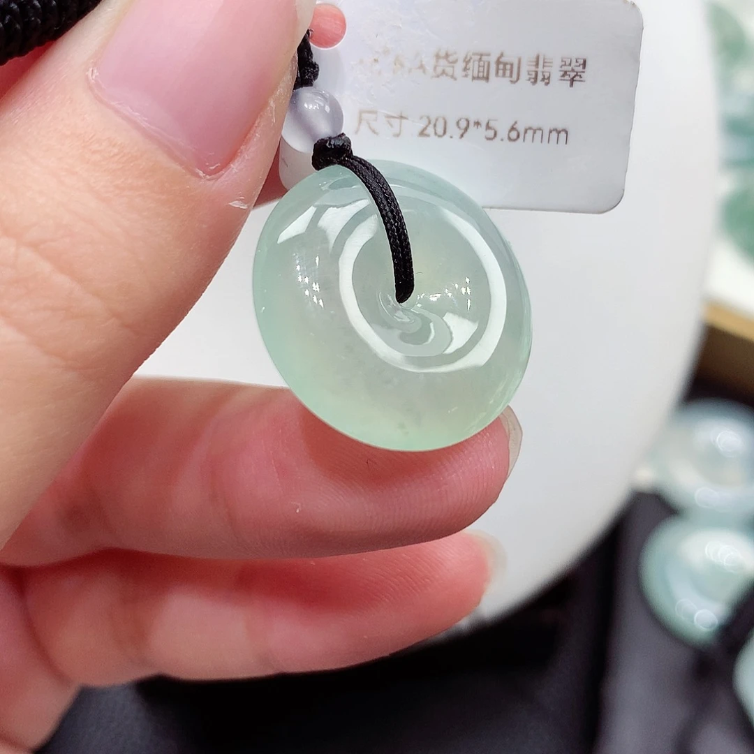 颈饰未镶嵌翡翠编号87，20.9/5.6