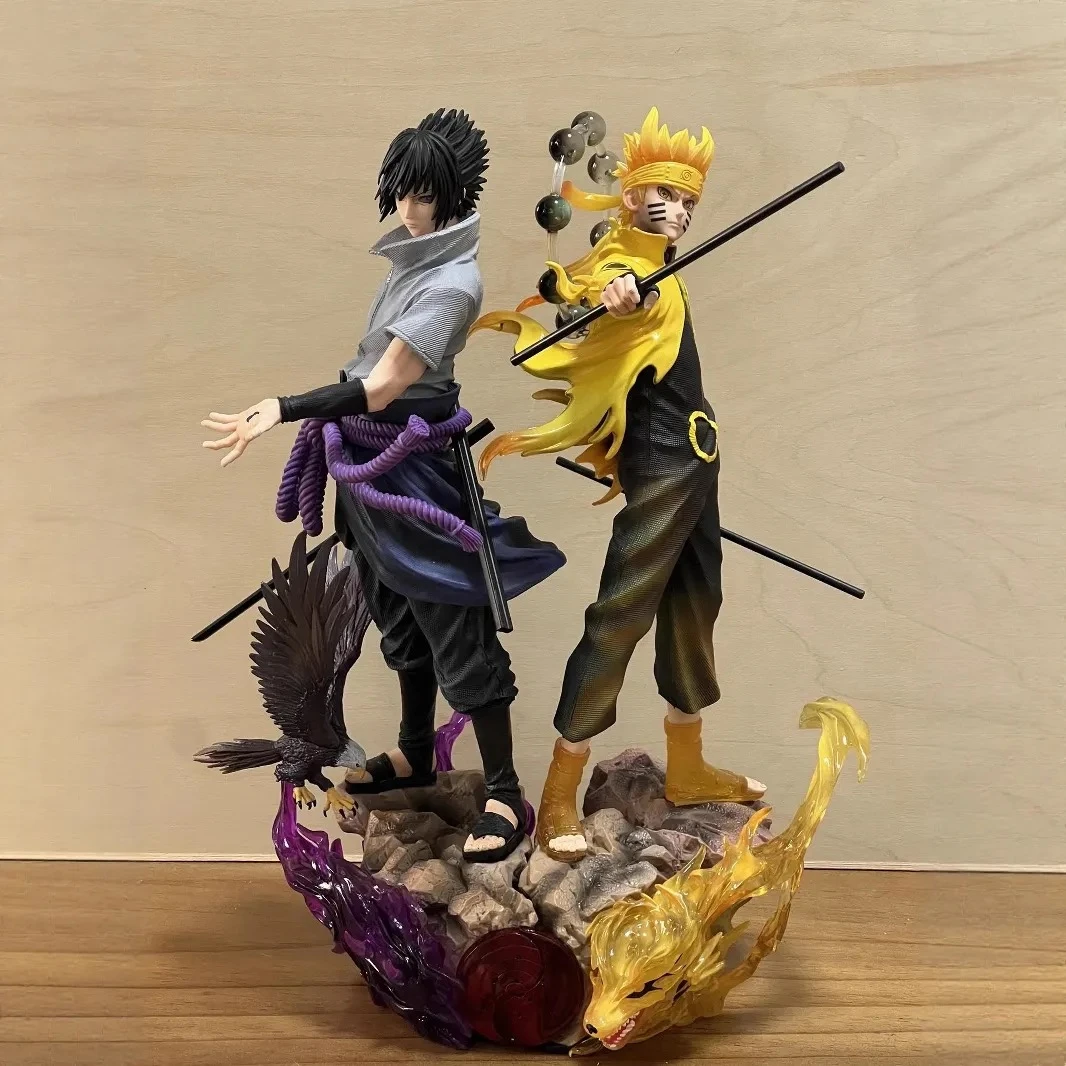 【优质好货】火影 缺氧鸣人 佐助 初版款 40CM左右 优质手办摆件