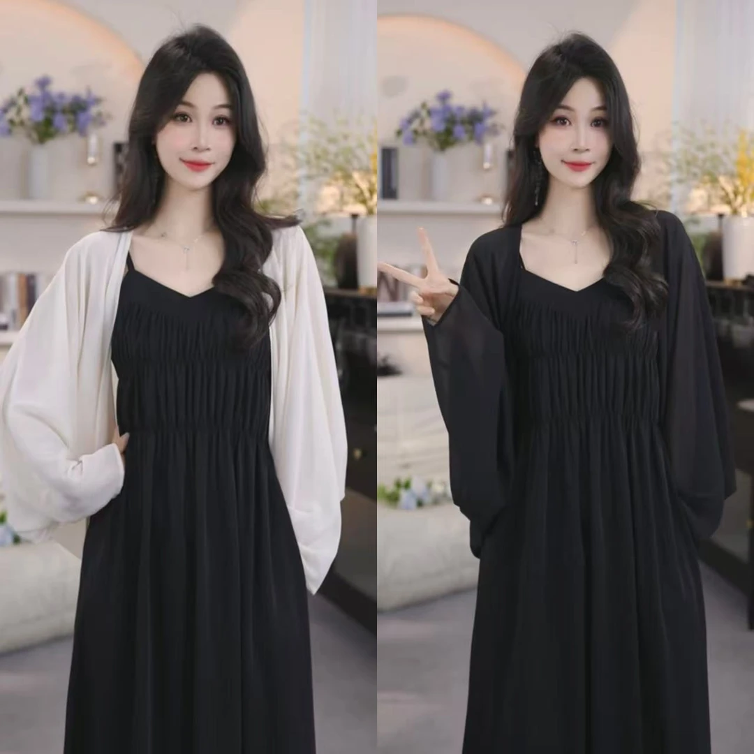 夏蝶妮2号显瘦冰丝开衫外套女春夏季薄款披肩长袖防晒空调衫1363