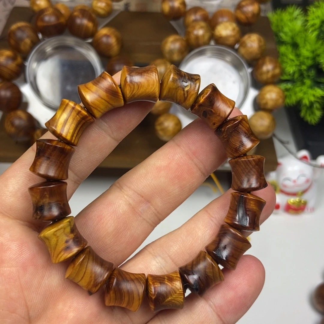 爱***周手串/手链柏木（崖柏）竹节手串