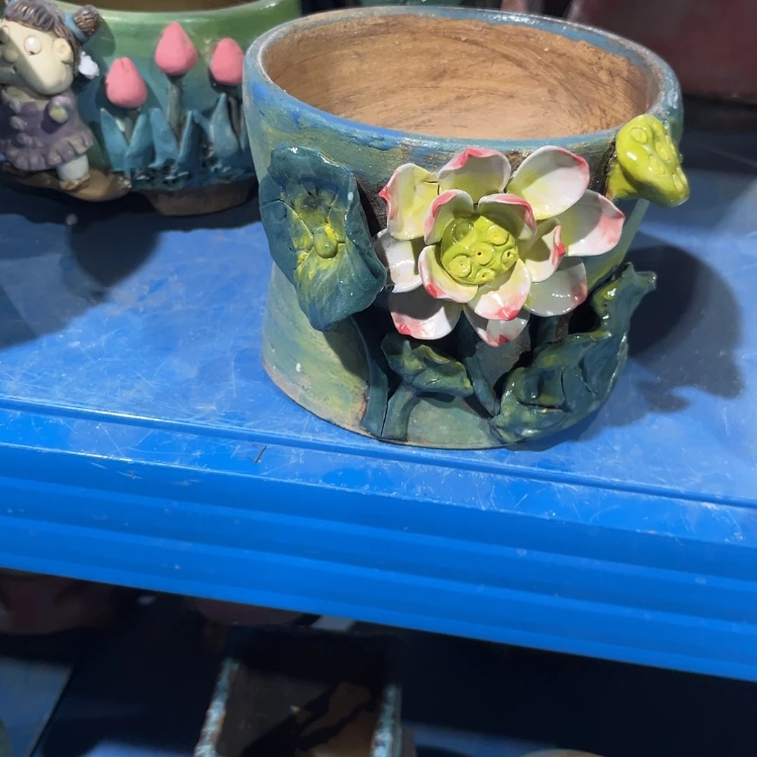 微瑕7 号陶然花器手工花盆