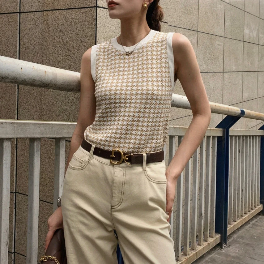 99新 DIOR/迪奥 针织无袖上衣/34码/Xsp33091