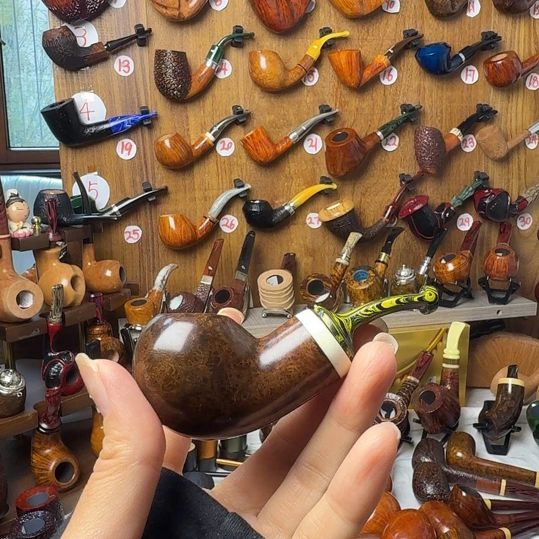 轩***辕石楠木烟斗苹果空腔