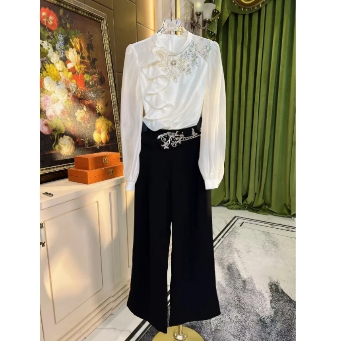 芙娜妮新款2025洋气衣服一整套气质穿搭显瘦女装套装F2510932