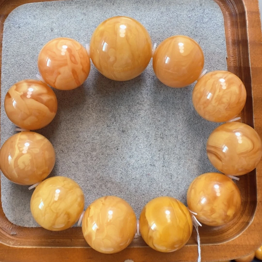 未镶嵌蜜蜡手串蜜蜡手串