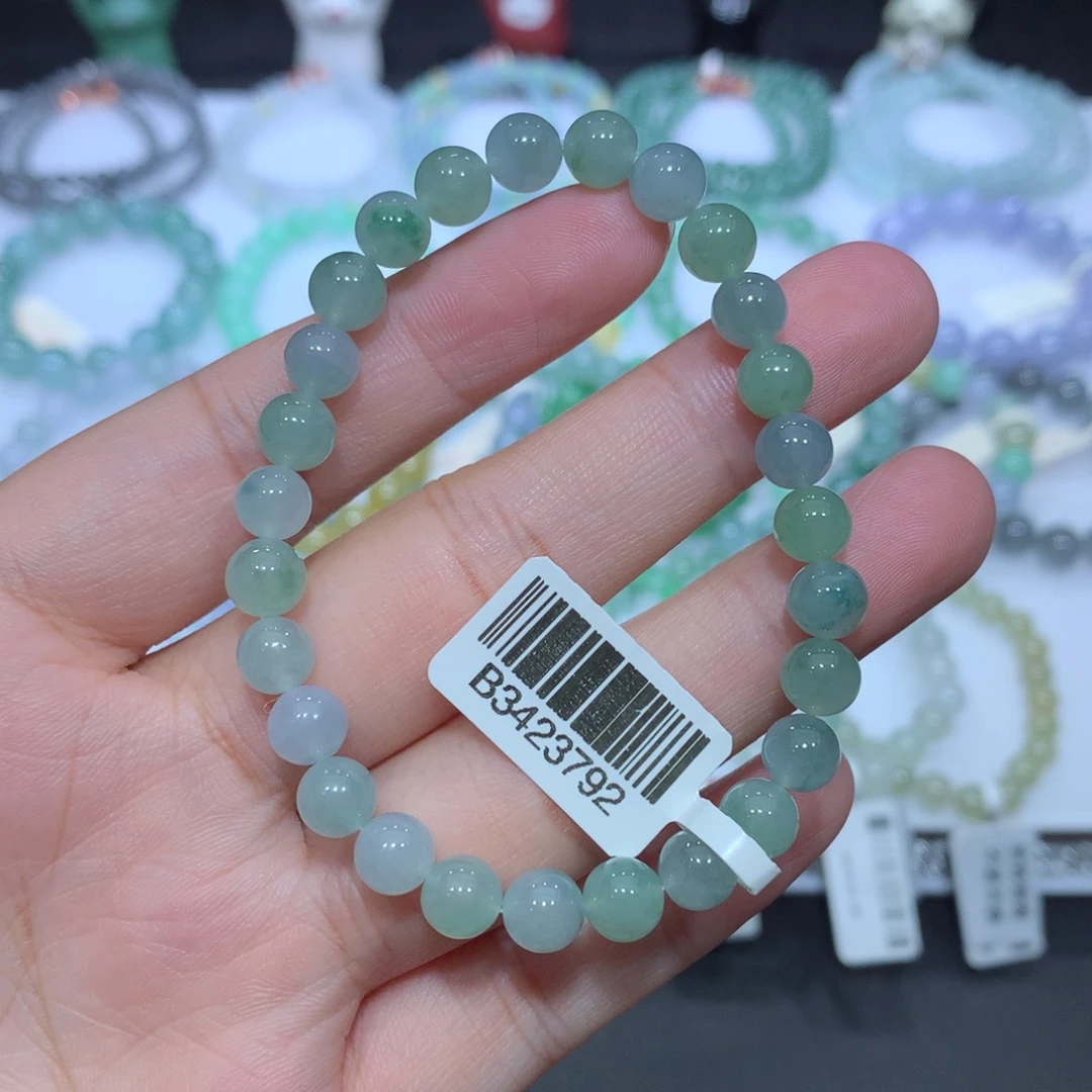 翡翠未镶嵌手串天然