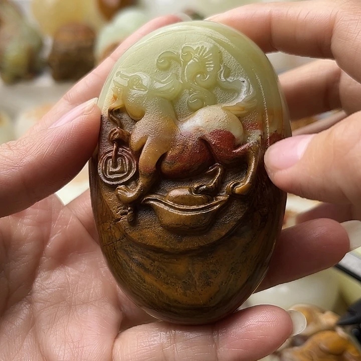 石材古青石不退换狗