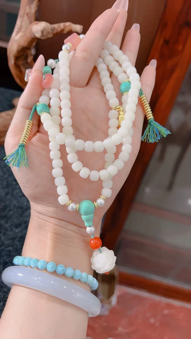 [一抹清荷]菩提108颗新作品小众高奢设计款（孟华原创）配礼盒03