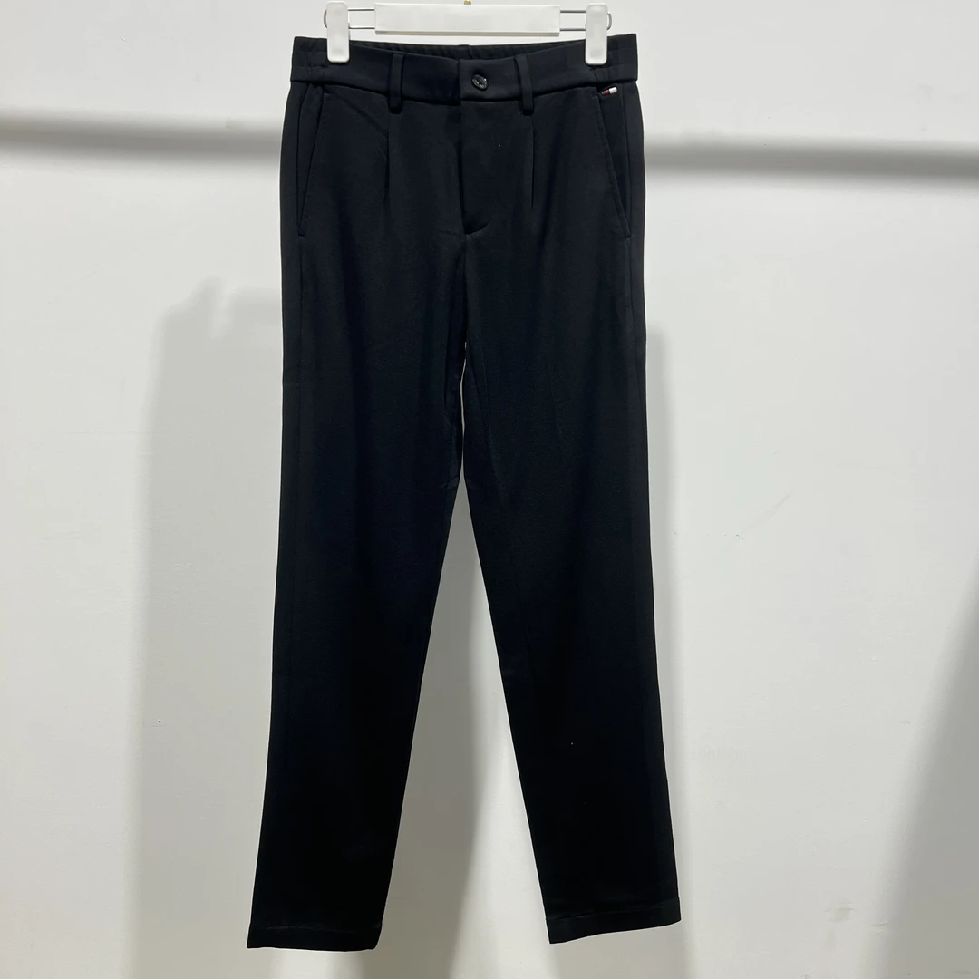O-3 25新款男士春秋季黑色百搭小直筒休闲裤  V1702