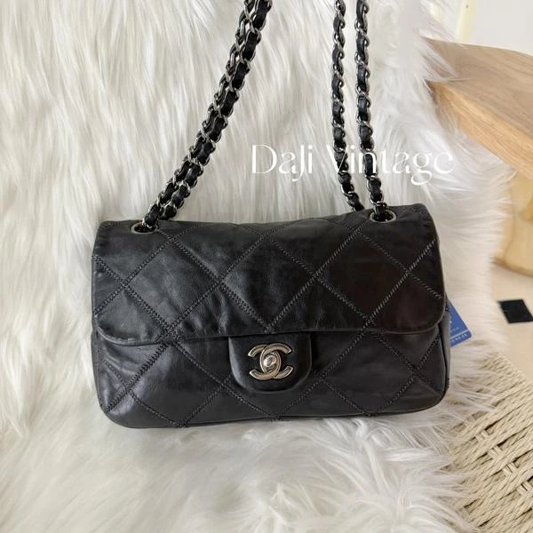 大吉中古/Chanel香奈儿外缝线软版cf小号单肩包