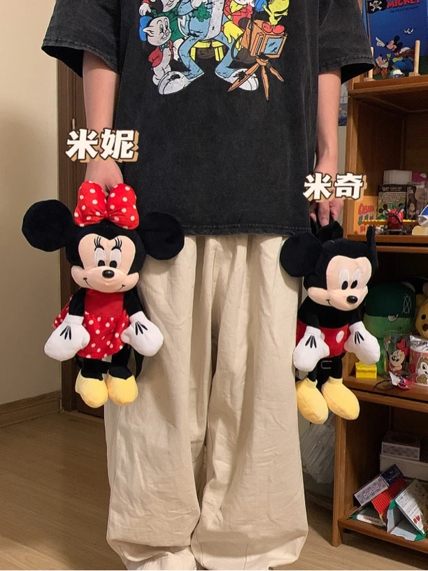 复古可爱经典配色米奇百搭休闲个性双肩包立体儿童包包送人礼物
