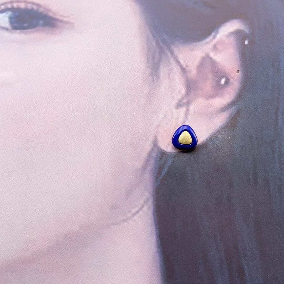 和田玉银S925镶嵌耳饰