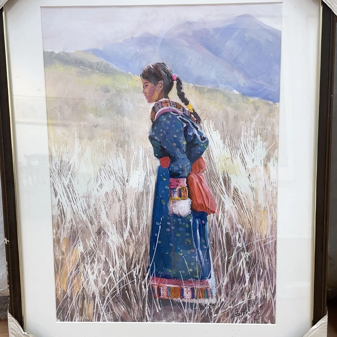 国画把门反锁门上一