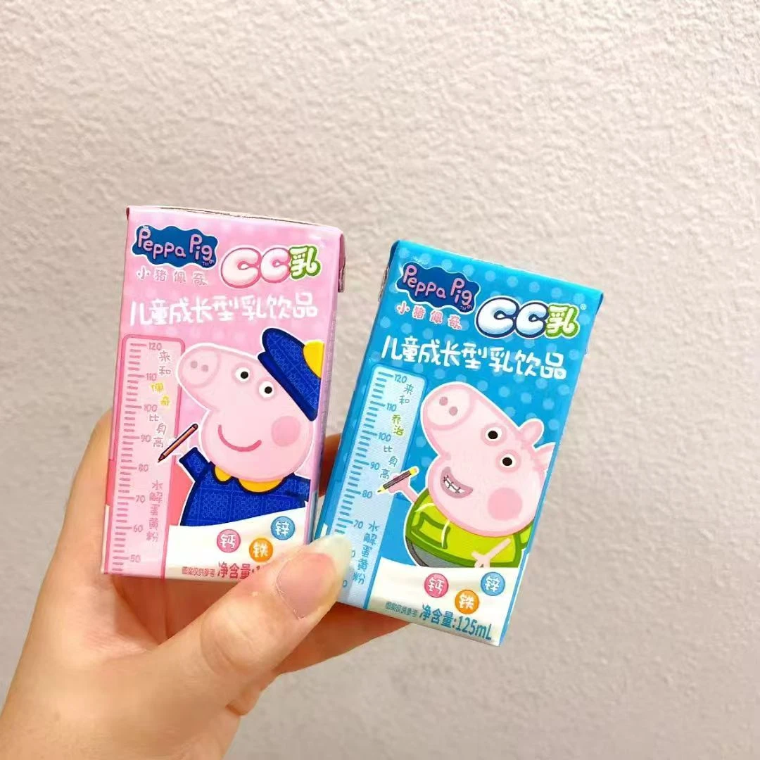 小猪佩奇原味CC乳牛奶适合当休闲小零食