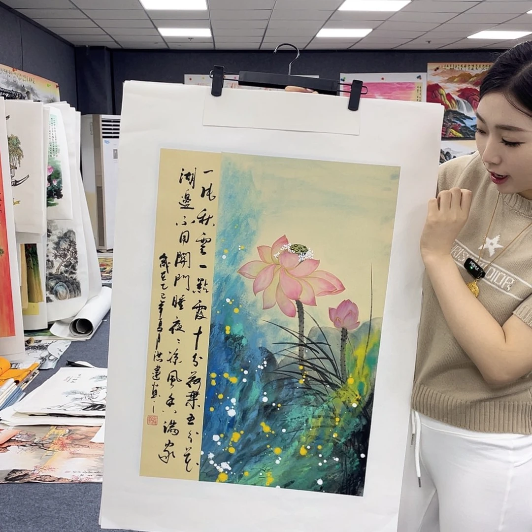 国画作品小姐姐放漏…