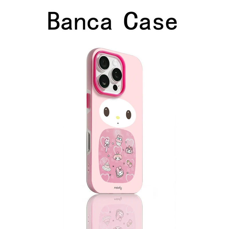 BANCA萌萌美乐蒂适用苹果17/16promax果冻二合一15/14/13手机壳12