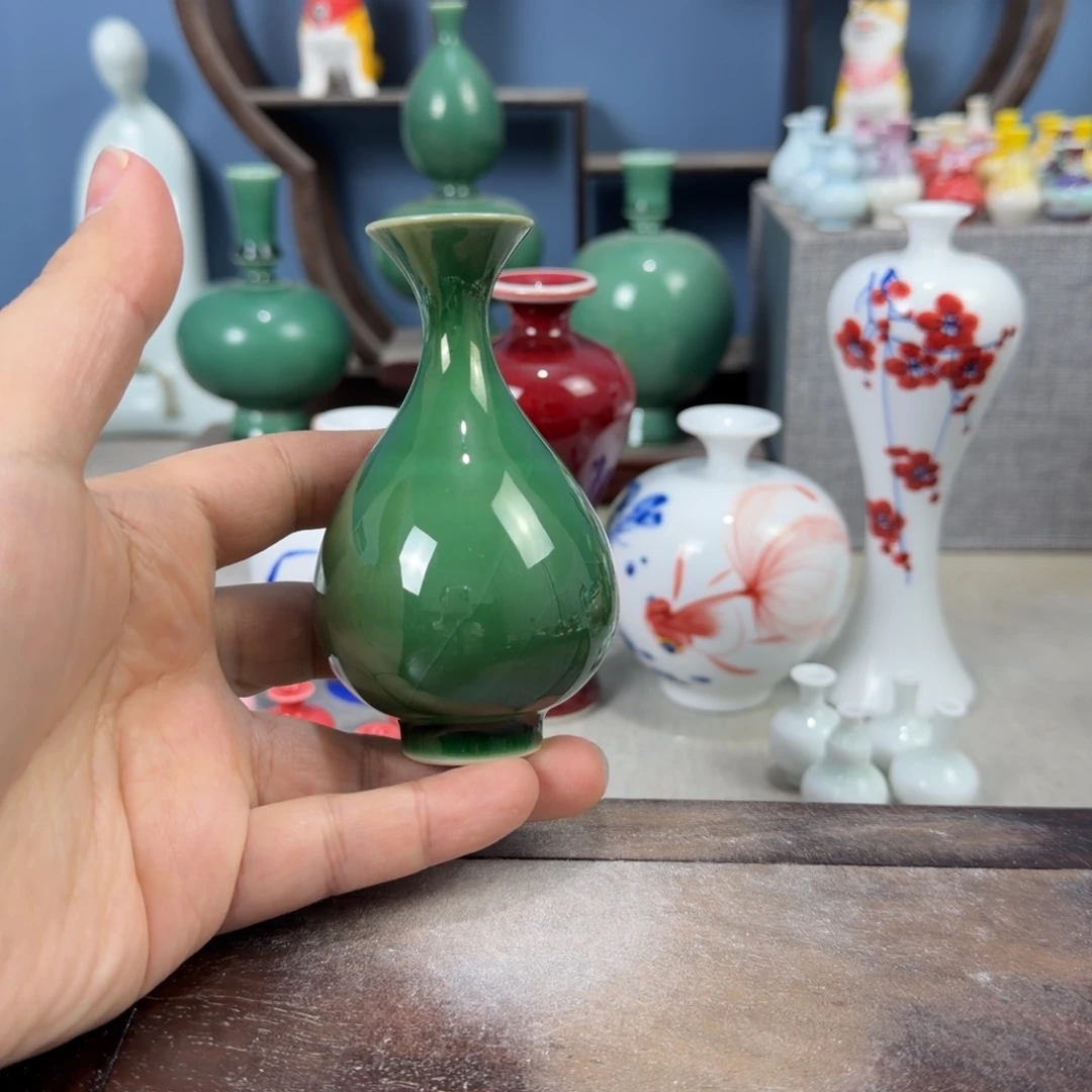 陶瓷手工小花器摆件