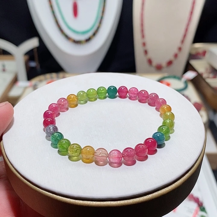 碧玺手链未镶嵌ᥫ****?碧玺手链