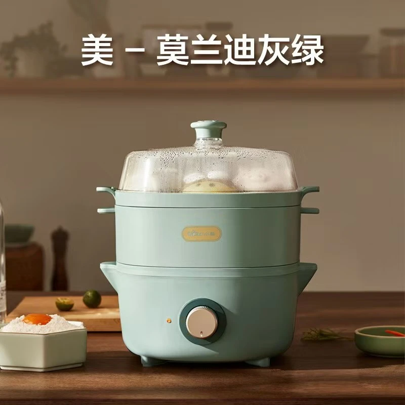 小熊多功能电蒸锅4L双层蒸笼DZG-D40E1