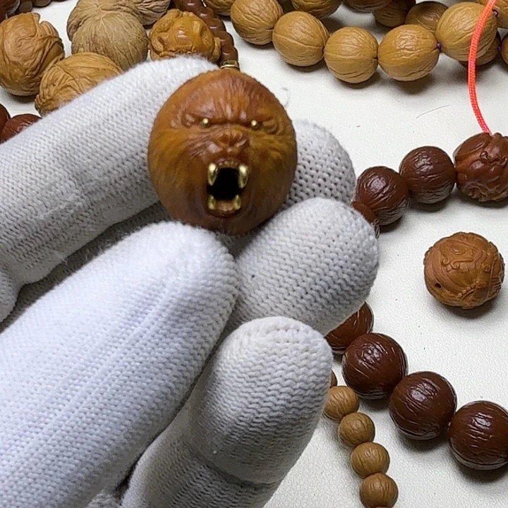 猴头核桃吊坠影子狂猩