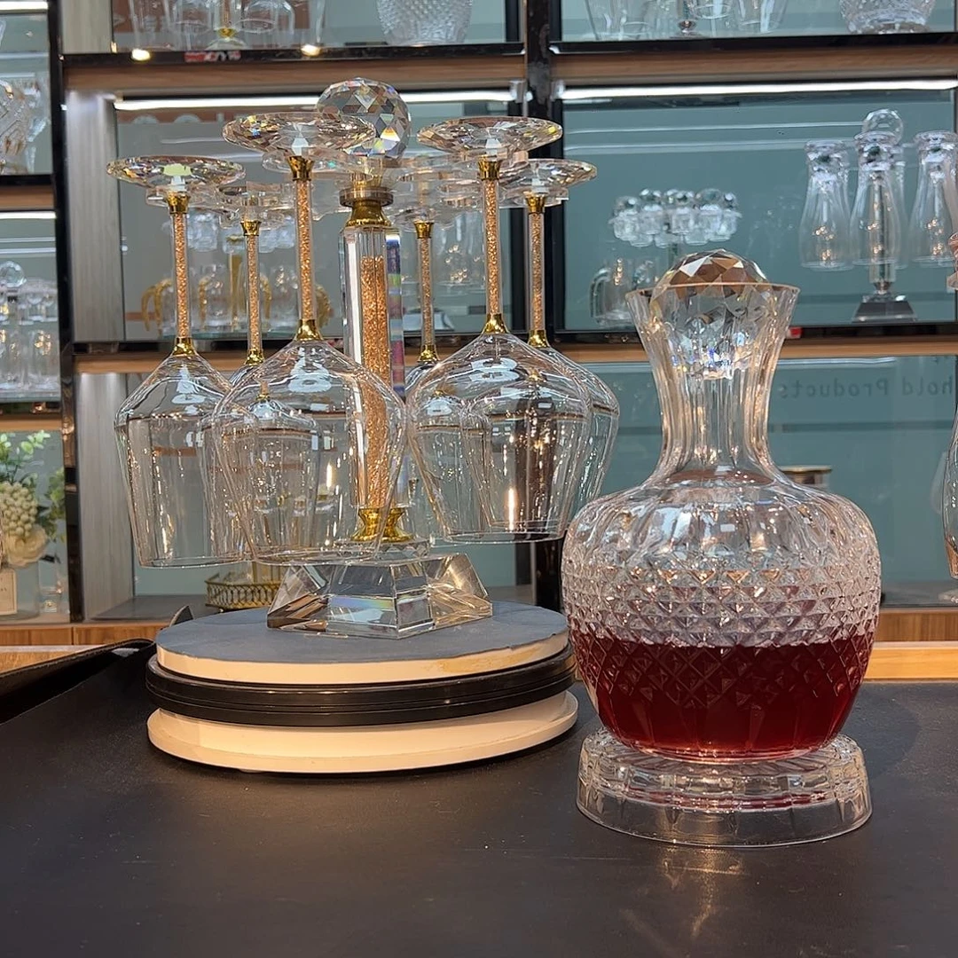 手柄款水晶玻璃420全家福一套