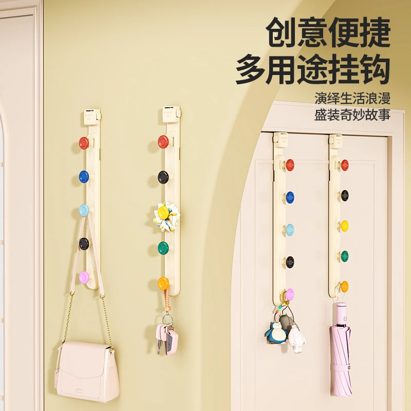 门后多巴胺挂钩免打孔强力承重挂衣钩悬挂卧室门衣帽挂包收纳挂架
